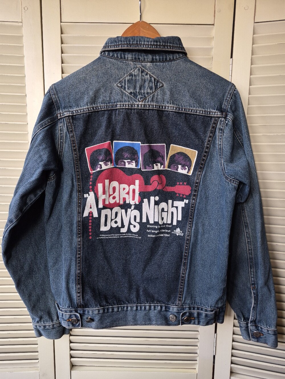 BC Ethic Vintage The Beatles A Hard Day's Night Denim Jacket Rare
